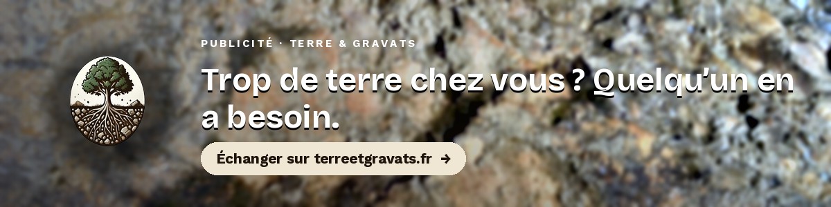 Terre & Gravats — Trop de terre chez vous ? Quelqu'un en a besoin. Découvrir terreetgravats.fr